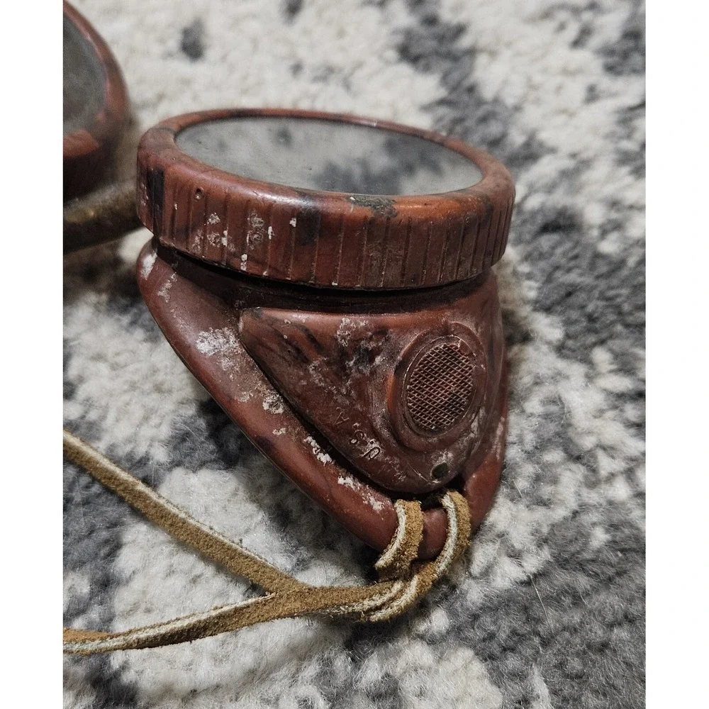 Vintage Bakelite Welding Goggles w/ Extra Lens Steampunk Cosplay